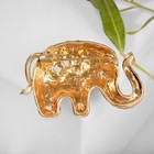Брошь «Слон» цирковой, цветная в золоте - Фото 3