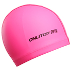 Шапочка для плавания, взрослая, цвет розовый - Фото 2