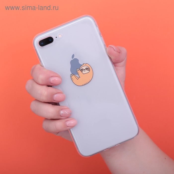 Чехол для телефона iPhone 7 Plus/8 Plus Sloth, 16 × 8 см - Фото 1