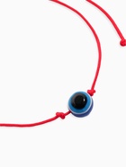 Браслет-оберег «Красная нить», глазик крупный, синий, d=5.5 см - Фото 3