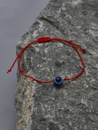 Браслет-оберег «Красная нить», глазик крупный, синий, d=5.5 см - Фото 6