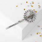 Брошь «Цветок» одуванчик, цветная в золоте - Фото 3