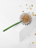 Брошь «Цветок» одуванчик, цветная в золоте - Фото 7