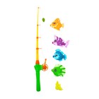 Рыбалка магнитная «Красивые рыбки», 5 предметов, цвета МИКС, в пакете - Фото 1