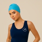 Шапочка для плавания взрослая ONLYTOP, для длинных волос, силиконовая, обхват 54-60 см - Фото 3