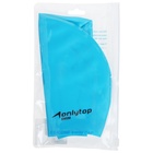 Шапочка для плавания взрослая ONLYTOP, для длинных волос, силиконовая, обхват 54-60 см - Фото 7