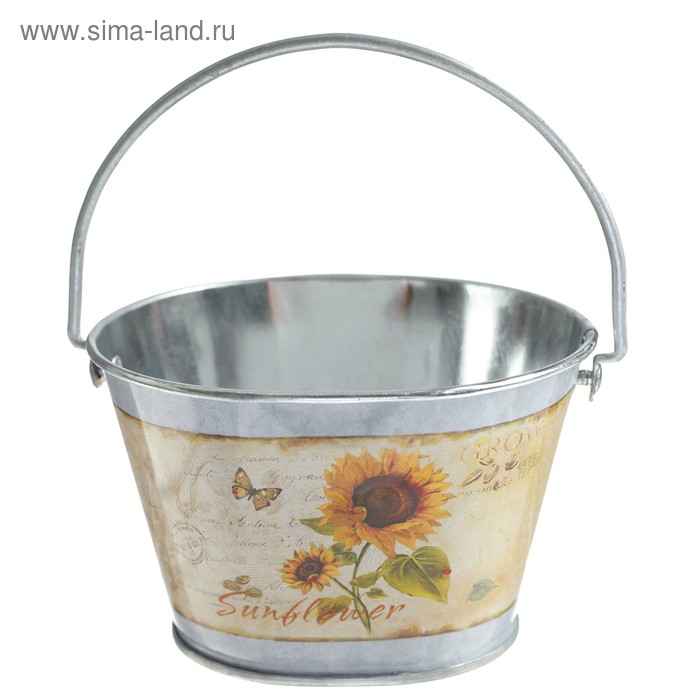 Ведерко фигруное, малое «Подсолнухи» - Фото 1