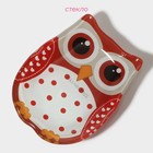 Соусник Доляна «Совунья», 45 мл, 10×8×1.5 см, стекло, красный - Фото 2