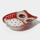 Соусник Доляна «Совунья», 45 мл, 10×8×1.5 см, стекло, красный - Фото 3