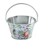 Кукольная миниатюра. Ведерко фигурное, малое «Фламинго» - Фото 1