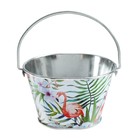 Кукольная миниатюра. Ведерко фигурное, малое «Фламинго» - Фото 2