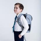 Ранец школьный Стандарт, 36×26×16 см, + мешок для обуви 40×32 см, Сalligrata П «Мото», серый - Фото 16