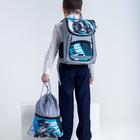 Ранец школьный Стандарт, 36×26×16 см, + мешок для обуви 40×32 см, Сalligrata П «Мото», серый - Фото 18