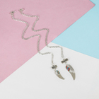 Кулоны на отрывной карточке "Неразлучники" для сестёр, крылья, цветные в серебре, 45 см - Фото 4