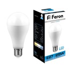 Лампа светодиодная FERON LB-100, A65, E27, 25 Вт, 230 В, 6400 К, 2200 Лм, 220°, 135 х 65 мм - фото 320644204