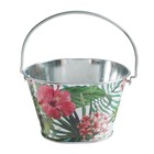 Кукольная миниатюра. Ведерко фигруное, малое «Экзотические растения» - Фото 2