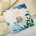 Муфта для платка «Жемчужинка», белая в серебре - Фото 3