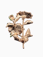 Брошь «Цветы» календула, цвет желто-зеленый в золоте - Фото 4