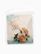 Брошь «Цветы» календула, цвет желто-зеленый в золоте - фото 23230850