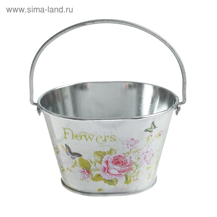Ведерко фигурное, малое «Цветочки» - Фото 1