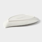 Блюдо для подачи «Лист», 30×19.5×3 см, керамика, цвет белый - Фото 4