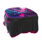 Рюкзак каркасный школьный, 38 х 30 х 16 см, 3D-рисунок, Calligrata Т "Неоновая бабочка", фиолетовый - Фото 11