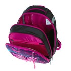 Рюкзак каркасный школьный, 38 х 30 х 16 см, 3D-рисунок, Calligrata Т "Неоновая бабочка", фиолетовый - Фото 8