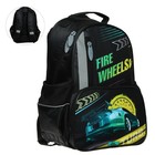 Рюкзак школьный, 37 х 26 х 13 см, эргономичная спинка, Calligrata ОРТ "Тачка со спидометром" - фото 24364468