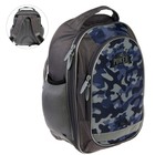 Рюкзак школьный Calligrata «Милитари», 37×27×16 см, эргономичная спинка, серый - Фото 2