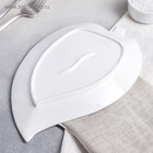 Блюдо для подачи «Лист», 25×16×2 см, керамика, цвет белый - Фото 7