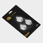 Крючки самоклеящиеся SAVANNA «Листики», 3 шт., металл, 4×3×1.5 см, хромированные - Фото 8