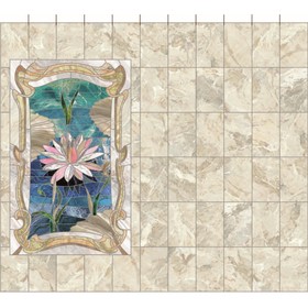 

3D пол ПВХ "Мраморный лотос" 1800х1870х4 мм (10 штук)