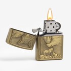 Бензиновая зажигалка для курения, набор «Волк», 4 шт., 23×18×3 см - Фото 2