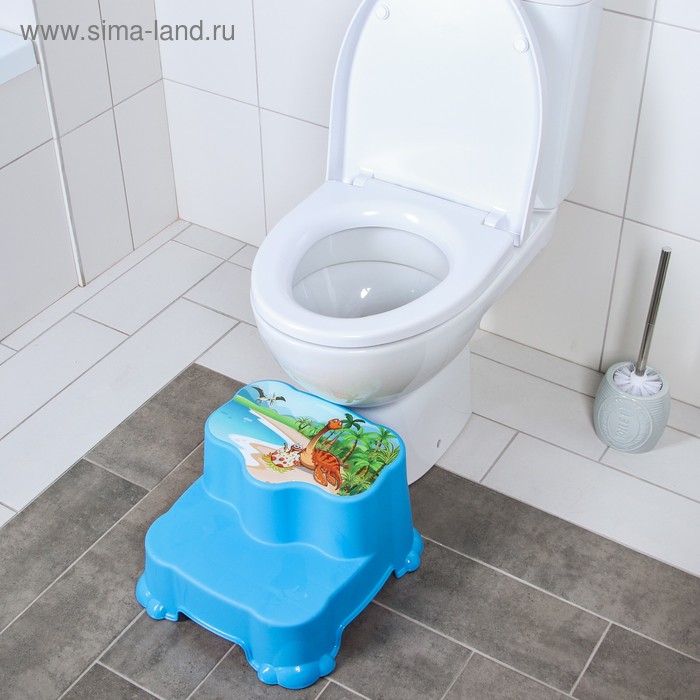 Табурет детский, подставка - ступенька, цвет МИКС (зелёный, голубой, жёлтый)