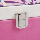 Шкатулка кожзам под часы 1 отделение и бижутерию "Девушка в шляпке" 7х22х14,5 см - Фото 5