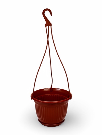 Кашпо для цветов «Венеция», 5 л, с подвесом, коричневое