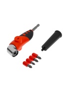 Адаптер угловой для дрели ТУНДРА, с набором бит 4 шт. - Фото 5