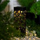 Садовый светильник на солнечной батарее «Ажурный», 6 × 29 × 6 см, 1 LED, свечение тёплое белое - фото 320421946