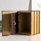 Шкатулка книга-сейф многотомный «Война и мир», дерево, 25×19×16.5 см - Фото 3