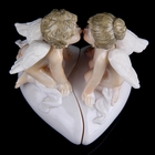 Сувенир полистоун "Ангелочки на сердечке-беседа" (набор 2 шт) 9,5х8,5х8,2 см - Фото 6