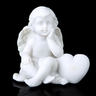 Сувенир полистоун "Ангел с сердечком-подушкой" МИКС 6,5х7х4,3 см - Фото 2