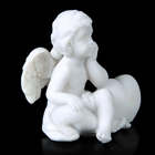 Сувенир полистоун "Ангел с сердечком-подушкой" МИКС 6,5х7х4,3 см - Фото 3