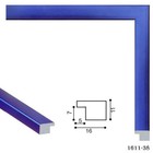 Багет пластиковый 16 мм x 11 мм x 2.9 м (ШxВxД), 1611-38, синий - Фото 1