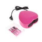 Лампа для гель-лака Luazon LUF-03, LED, 3 Вт, розовая + инструменты для маникюра в ПОДАРОК - Фото 2