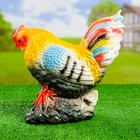 Садовая фигура "Петух с цветами" 33х18х33см - Фото 2