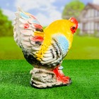 Садовая фигура "Петух с цветами" 33х18х33см - Фото 3