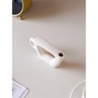 Ваза керамическая "Чашка", настольная, белая, 7 см - Фото 4