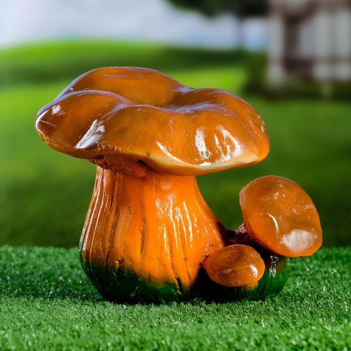 Садовая фигура из гипса «Грибы лисички», h=17 см - Фото 1