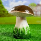 Садовая фигура "Гриб белый с травой" 22см - Фото 3