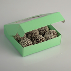 Подарочная коробка сборная с окном, зелёный, 11,5 х 11,5 х 3 см - Фото 3